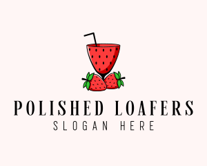 Strawberry Daiquiri Juice Drink  logo design