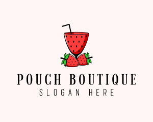 Strawberry Daiquiri Juice Drink  logo design