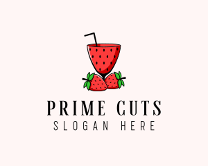 Strawberry Daiquiri Juice Drink  logo design