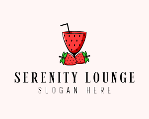 Strawberry Daiquiri Juice Drink  logo design