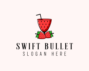 Strawberry Daiquiri Juice Drink  logo design