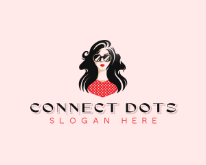 Woman Sunglasses Fashion logo design