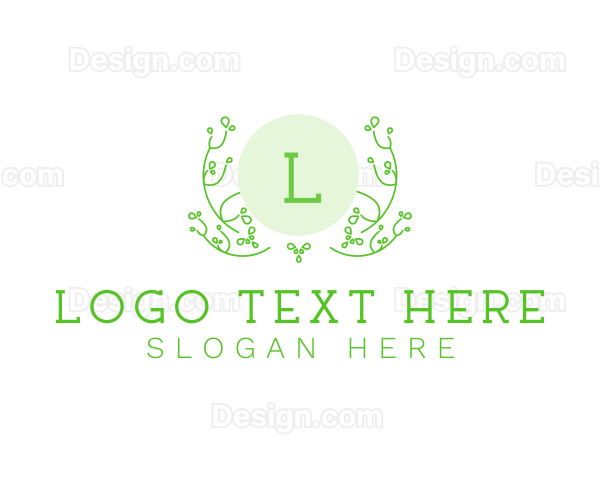 Plant Vines Gardening Logo