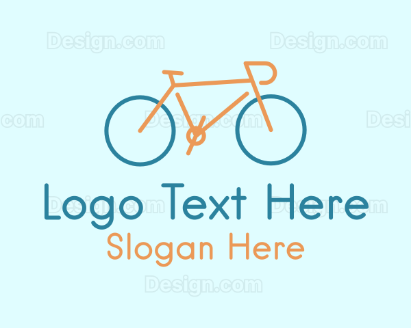 Cyclist Bike Transport Logo