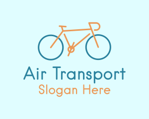 Cyclist Bike Transport logo design