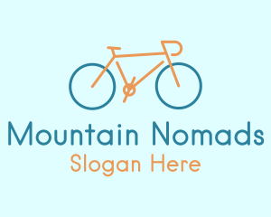 Cyclist Bike Transport logo design