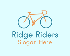 Cyclist Bike Transport logo design