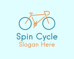 Cyclist Bike Transport logo design