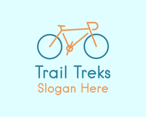 Cyclist Bike Transport logo design