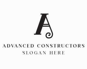 Elegant Monochrome Letter A logo design