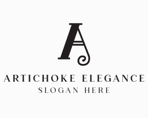 Elegant Monochrome Letter A logo design