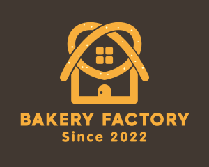 Pretzel Bakery House logo design