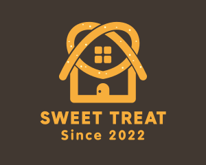 Pretzel Bakery House logo design