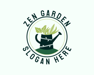 Gardener Plants Sprinkler  logo design