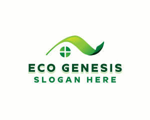  Eco House Roofing logo design