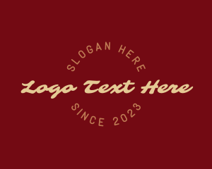 Retro Cursive Business logo