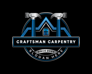 Roofing Hammer Carpentry  logo design