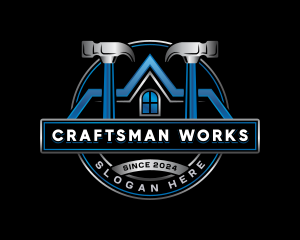 Roofing Hammer Carpentry  logo design