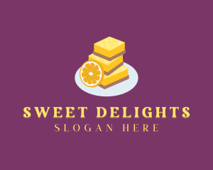 Dessert Lemon Bars logo design