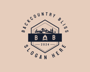 Mountain Hike Hipster Adventure  logo