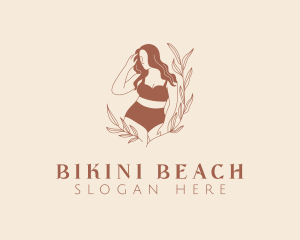 Swimsuit Woman Model logo design