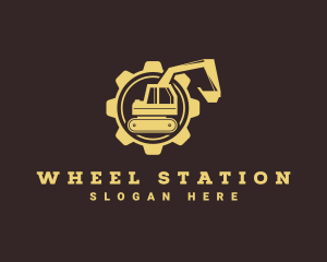 Excavator Mechanical Wheel logo