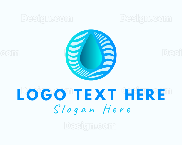 Gradient Water Waves Logo