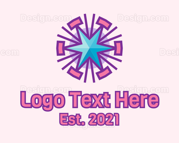 Celestial Star Pattern Logo