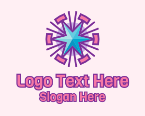 Celestial Star Pattern  Logo