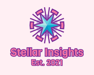 Celestial Star Pattern  logo design