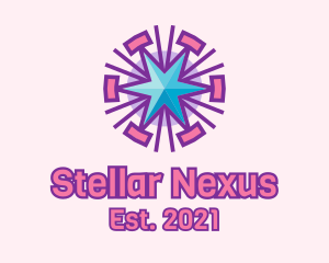 Celestial Star Pattern  logo design