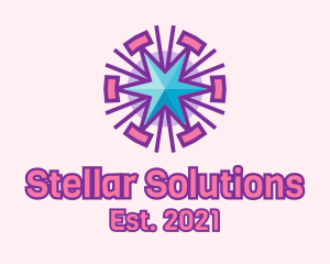 Celestial Star Pattern  logo design