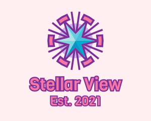 Celestial Star Pattern  logo design