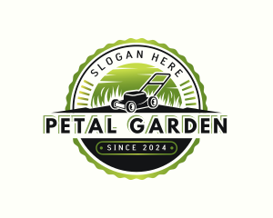 Landscaping Lawn Mower logo design