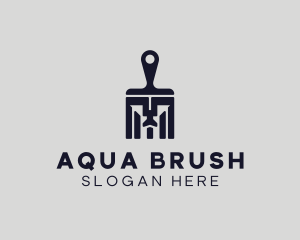 Spartan Paint Brush logo design