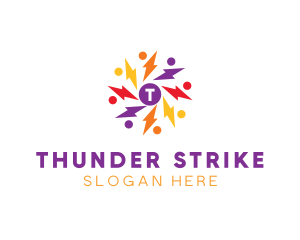 Thunder People Group logo design