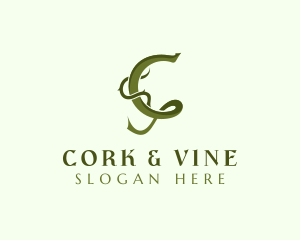 Vine Garden Letter C logo design