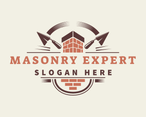 Masonry Trowel Bricks logo design