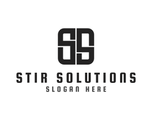 Startup Studio Company Letter SS logo design