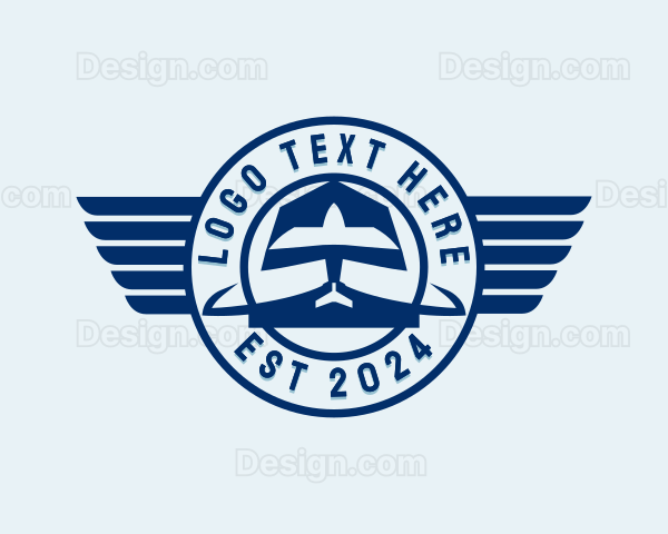 Airplane Wings Aviation Logo