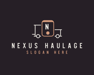 Mobile Delivery Truck Vehicle logo design