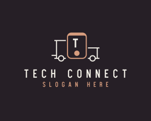 Mobile Delivery Truck Vehicle logo design