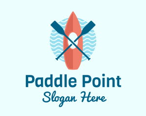 Kayaking Canoe Boat logo