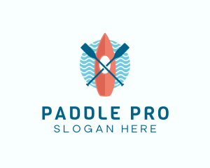 Kayaking Canoe Boat logo design