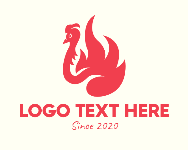 Fiery logo example 3