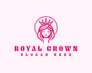 Princess Crown Girl logo design