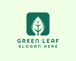 Green Leaf App logo design