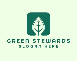 Green Leaf App logo design