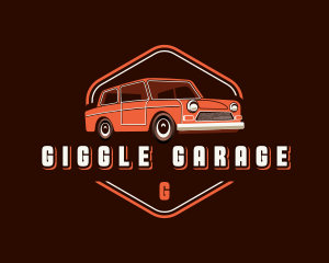 Car Retro Garage logo design