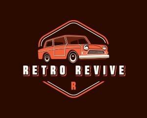 Car Retro Garage logo design